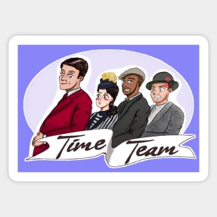 Time Team v2 (light blue) Sticker